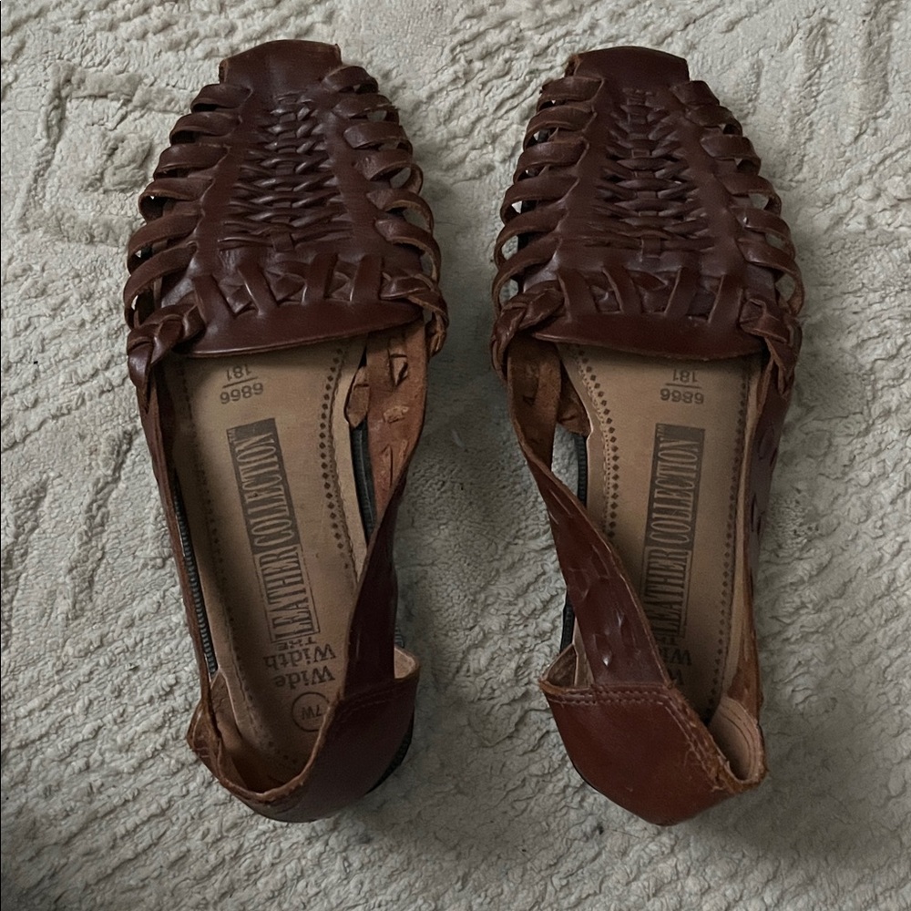 Brown Leather Women's Sandals